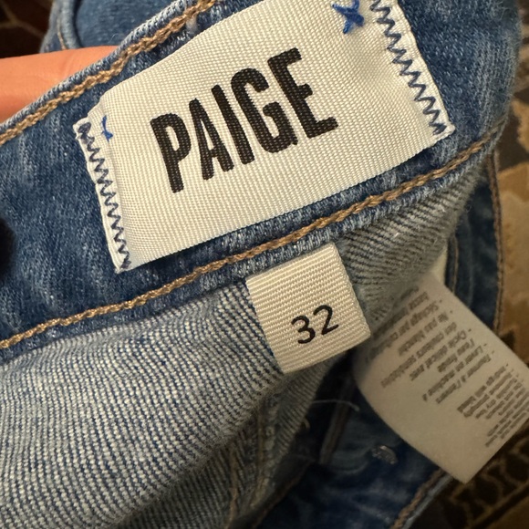 Paige Leenah Jeans Womens Size 31 Wide Leg Blue - Picture 7 of 14